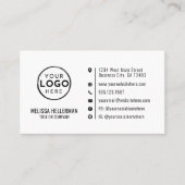 Berufliches Minimalistisches Logo für moderne Unte Visitenkarte (Vorderseite)