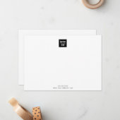 Berufliches Minimalistisches Logo für Unternehmen Mitteilungskarte (Vorderseite/Rückseite Beispiel)