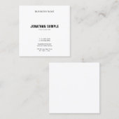 Berufliches minimalistisches modernes Design Elega Quadratische Visitenkarte (Vorne/Hinten)