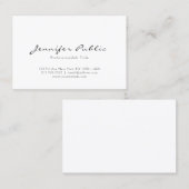 Berufliches Minimalistisches modernes elegantes Visitenkarte (Vorne/Hinten)