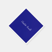 Berufliches Minimalistisches Navy Serviette (Ecke)