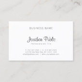 Berufliches Minimalistisches Schlicht Elegantes De Visitenkarte (Vorderseite)