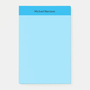 Berufliches Minimalistisches Schlichtes Blau Post-it Klebezettel