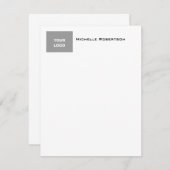 Berufliches Minimalistisches Schlichtes einfaches, Mitteilungskarte (Vorne/Hinten)