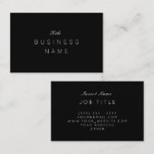 Berufliches Minimalistisches schlichtes nobles Visitenkarte (Vorne/Hinten)