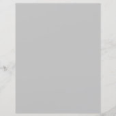 Berufliches Minimalistisches Schwarz-Weiß-Papier (Rückseite)