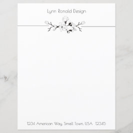 Berufliches Minimalistisches Schwarz-Weiß-Papier