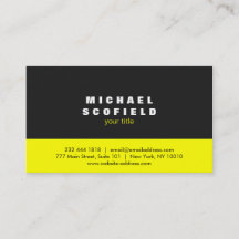 Berufliches Minimalistisches Schwarzes und