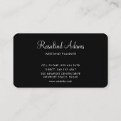 Berufliches Mit Monogramm Foto Schwarz/Weiß Visitenkarte (Rückseite)