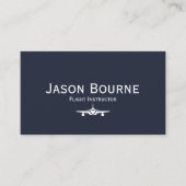 Berufliches Mitarbeiter Foto QR Code Blue Aviation Visitenkarte (Vorderseite)