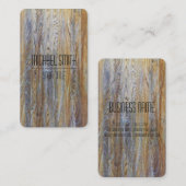 Berufliches Modern Wood Grain #4 Visitenkarte (Vorne/Hinten)