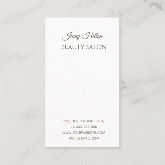 Berufliches, modernes Ambiente Visitenkarte (Rückseite)