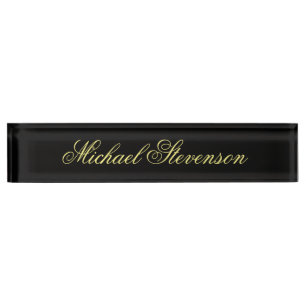 Berufliches, modernes Black Business Desk Namenssc Namensplakette