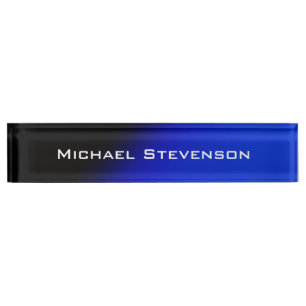 Berufliches, modernes Blue Desk Namenschild Namensplakette