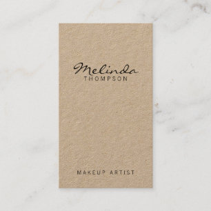 Berufliches modernes Braunes Packpapier Visitenkarte