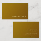 Berufliches modernes Café Pearl Finish Luxus Visitenkarte (Vorne/Hinten)