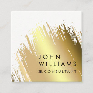Berufliches modernes der Goldfolien-Imitat Quadratische Visitenkarte