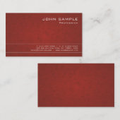 Berufliches modernes Design Graceful Classy Luxe Visitenkarte (Vorne/Hinten)