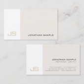 Berufliches, modernes Design Monogramm Visitenkarte (Vorne/Hinten)