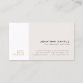 Berufliches, modernes Design Monogramm Visitenkarte (Rückseite)