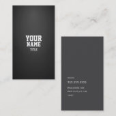 Berufliches modernes dichtes visitenkarte (Vorne/Hinten)