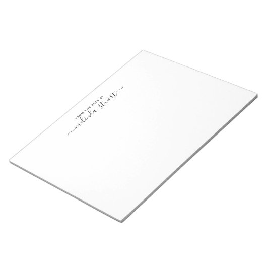 Berufliches, modernes Drehbuch Notizblock (angewinkelt)