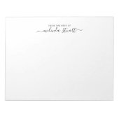 Berufliches, modernes Drehbuch Notizblock (Vorderseite)