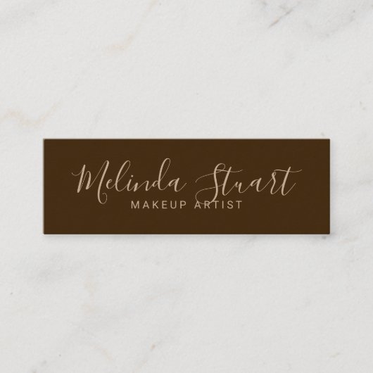 Berufliches, modernes Drehbuchpapier Mini Visitenkarte (Vorderseite)