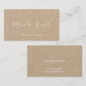 Berufliches, modernes Drehbuchpapier Visitenkarte (Vorne/Hinten)