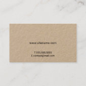 Berufliches, modernes Drehbuchpapier Visitenkarte (Rückseite)