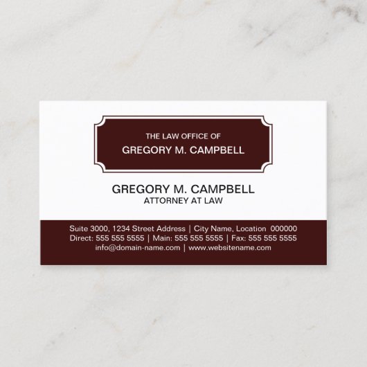 Berufliches modernes dunkelrotes visitenkarte (Vorderseite)