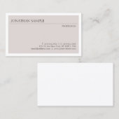 Berufliches, modernes, einfaches Design Elegante V Visitenkarte (Vorne/Hinten)