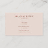 Berufliches, modernes, einfaches Design Visitenkarte (Rückseite)