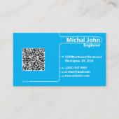 Berufliches, modernes Einfaches Engineering Visitenkarte (Vorderseite)