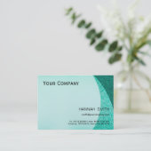 Berufliches modernes Elegant  Visitenkarte (Stehend Vorderseite)