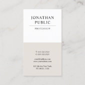 Berufliches, modernes, elegantes Design Luxus Visitenkarte (Rückseite)