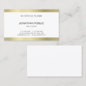 Berufliches modernes elegantes Design Sauber Schli Visitenkarte (Vorne/Hinten)