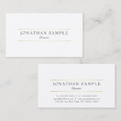 Berufliches modernes elegantes Design Visitenkarte (Vorne/Hinten)