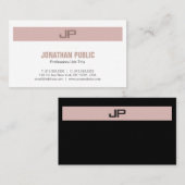 Berufliches, modernes, elegantes Farbmonogramm Visitenkarte (Vorne/Hinten)