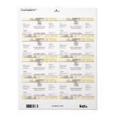 Berufliches, modernes, elegantes Funkellabel (Vorne)