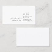 Berufliches modernes elegantes Minimalistisches Visitenkarte (Vorne/Hinten)