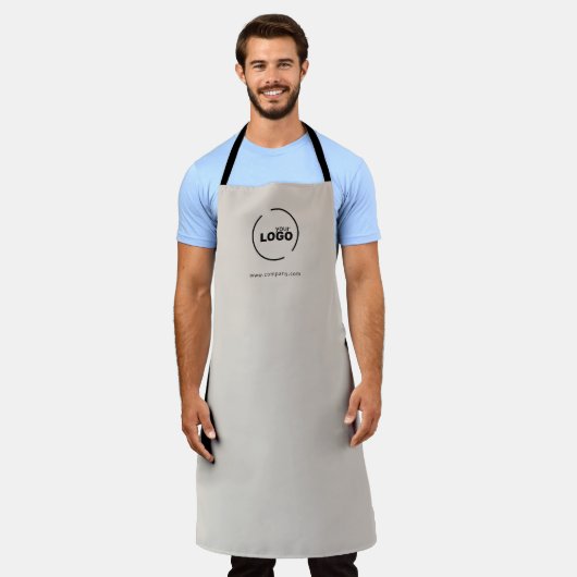 Berufliches, modernes Firmenlogo Beige Mitarbeiter Schürze (Getragen)