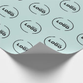 Berufliches, modernes Firmenlogo Geschenkpapier (Ecke)