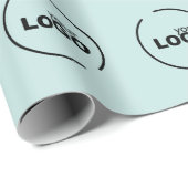 Berufliches, modernes Firmenlogo Geschenkpapier (Rolleneckpunkt)