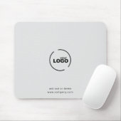 Berufliches, modernes Firmenlogo grau Mousepad (Mit Mouse)