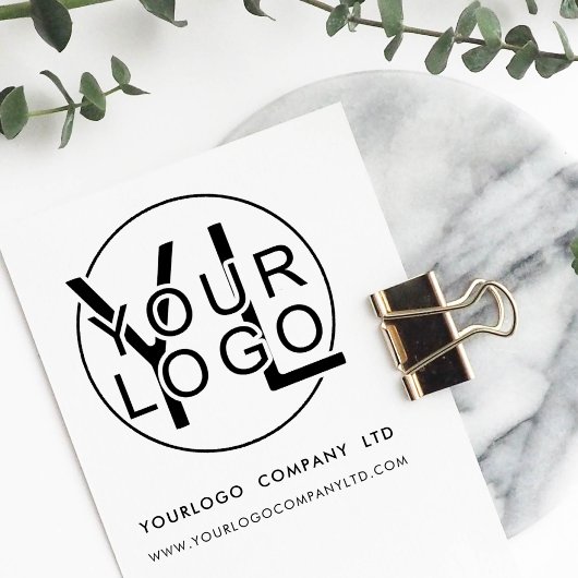 Berufliches, modernes Firmenlogo Gummistempel