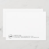 Berufliches, modernes Firmenlogo Mitteilungskarte (Vorne/Hinten)
