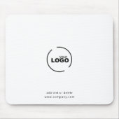 Berufliches, modernes Firmenlogo Mousepad (Vorne)
