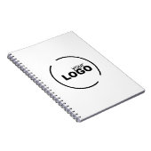 Berufliches, modernes Firmenlogo Notizblock (Rechte Seite)