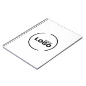 Berufliches, modernes Firmenlogo Notizblock (Linke Seite)